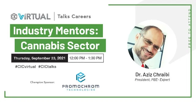 Announcement: Industry Mentors, Cannabis Sector, featuring Dr. Aziz Chraibi