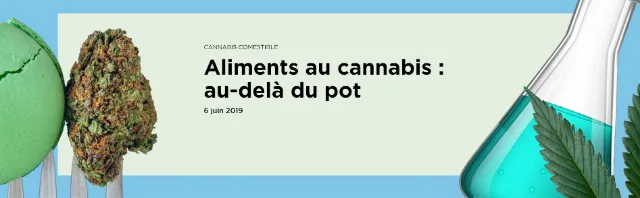 Bannière du congrès « Aliments au cannabis : au-delà du pot »