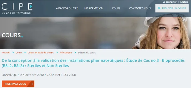 Fiche CIPE : étude de cas no 3, bioprocédés BSL 2 et BSL 3