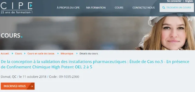 Fiche CIPE : étude de cas no 5, confinement chimique OEL 2 à 5