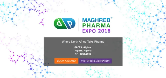 Invitation au kiosque E40 de PBE Expert, Maghreb Pharma Expo 2018