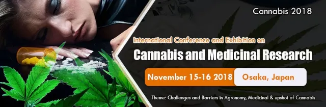 Banner for the International Conference on Cannabis and Medicinal Research, Osaka