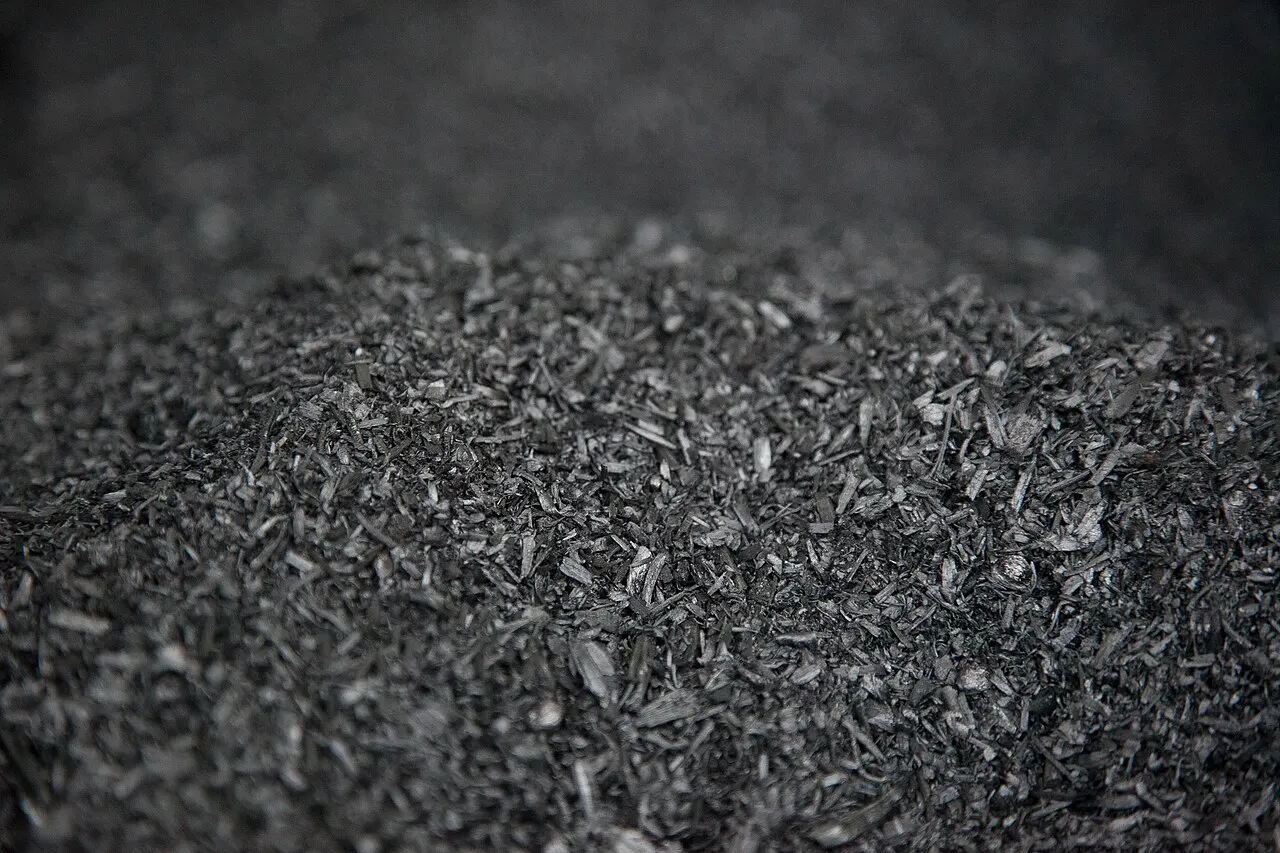 Biochar up close: small fragments of black carbon