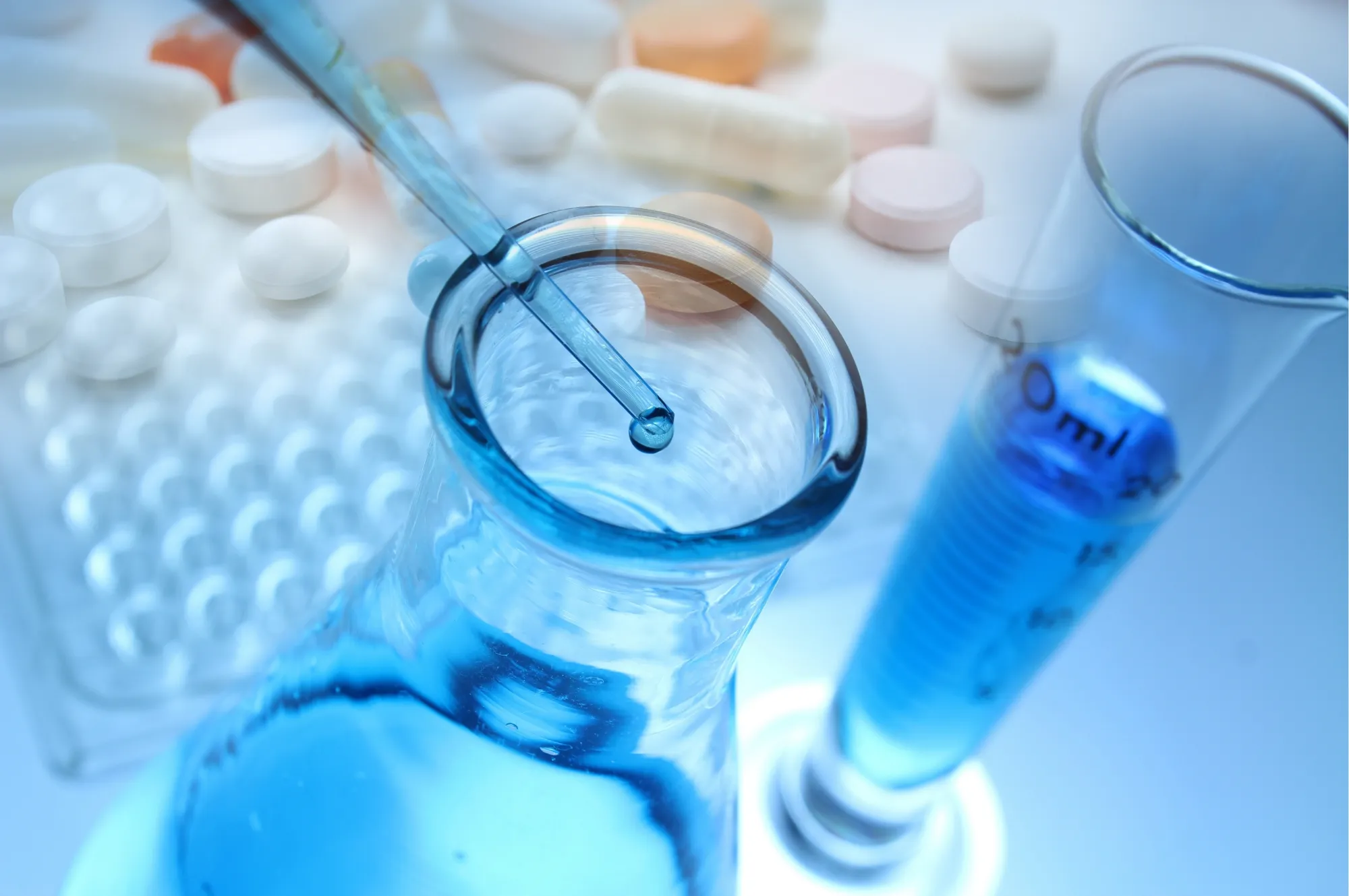 Verrerie de laboratoire et réactifs
